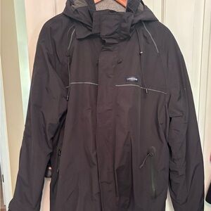 Lands' End Men's 3-in-1 Winter Jacket - black